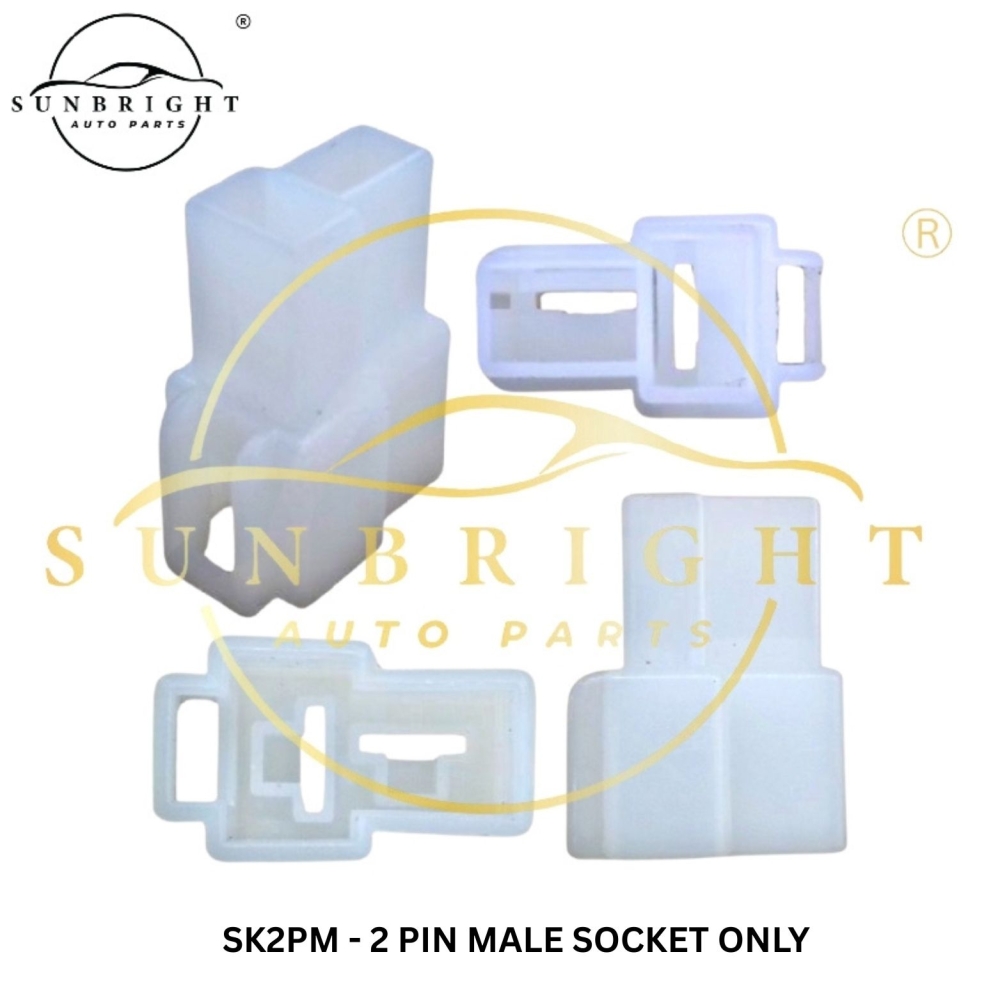 SK2PM - 2 PIN MALE SOCKET ONLY