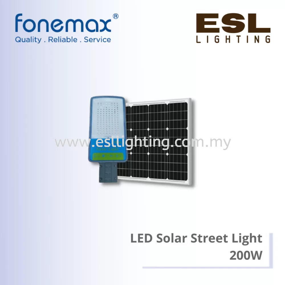 FONEMAX LED Solar Street Light 200W