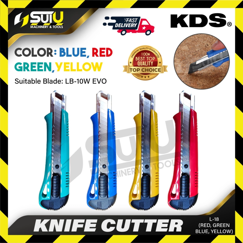 KDS L-18 / L18 Knife Cutter (Green / Red / Blue / Yellow)