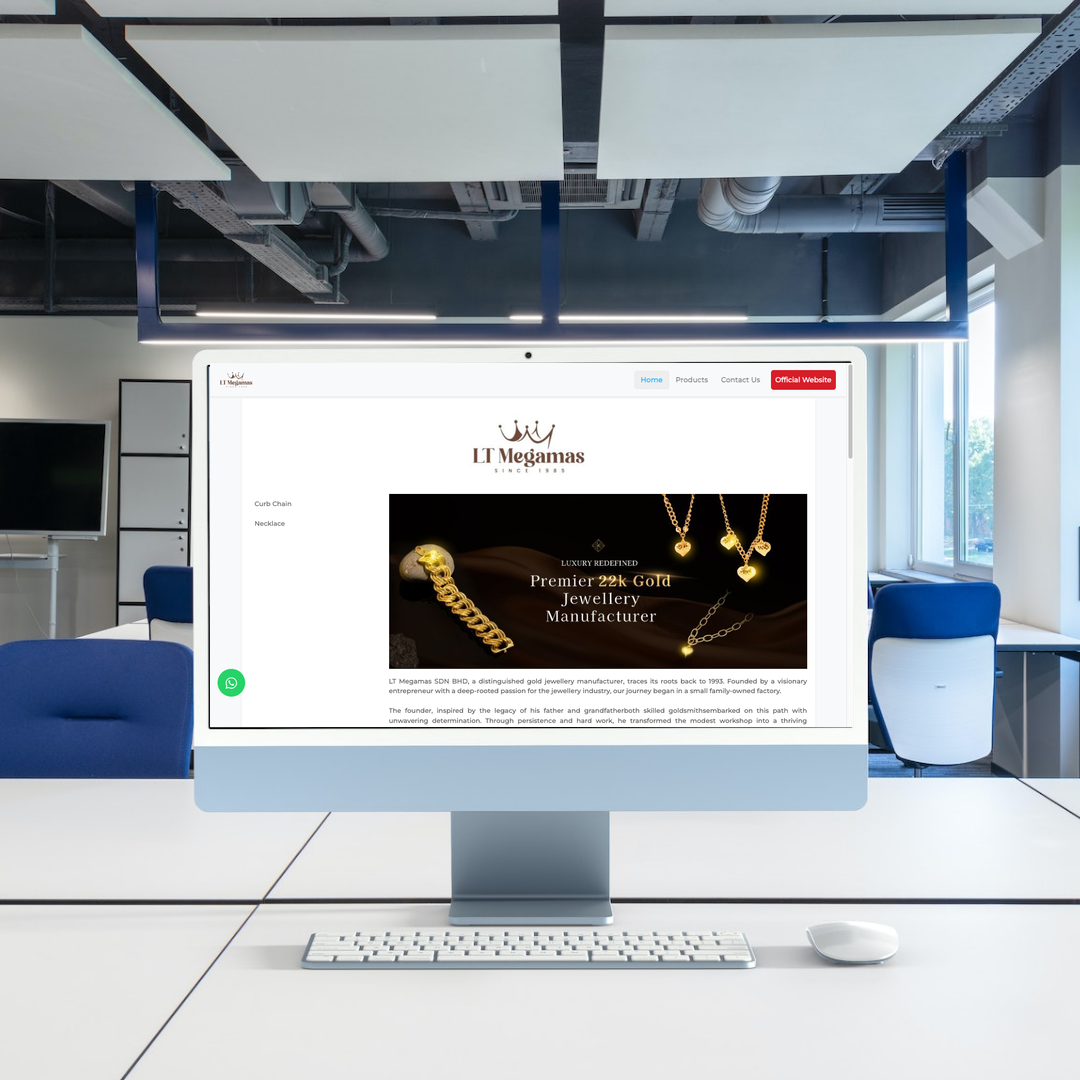 Jewellery Retail Web Design | SEO | Digital Marketing | Malaysia