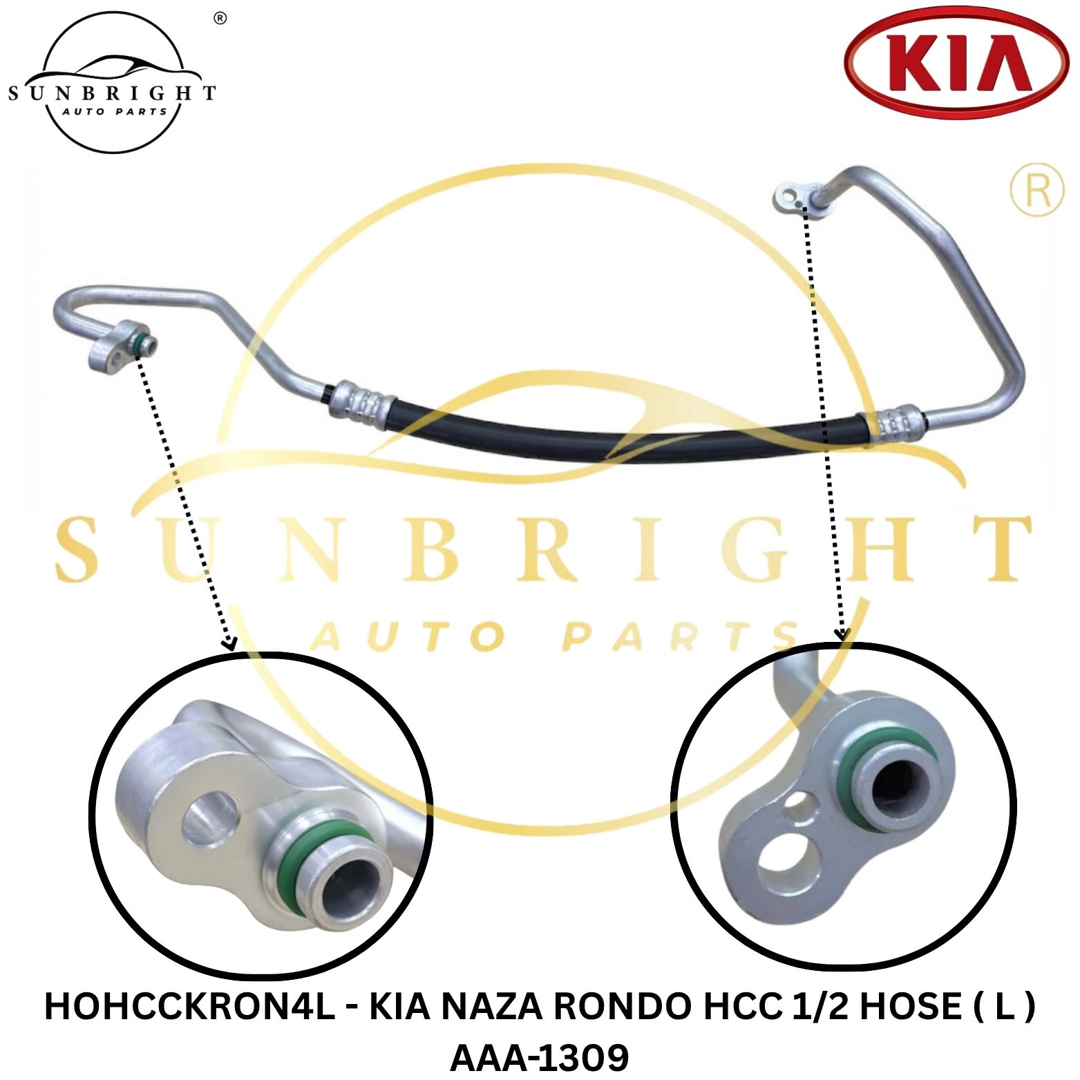 HOHCCKRON4L - KIA NAZA RONDO HCC 1/2 HOSE ( L ) AAA-1309