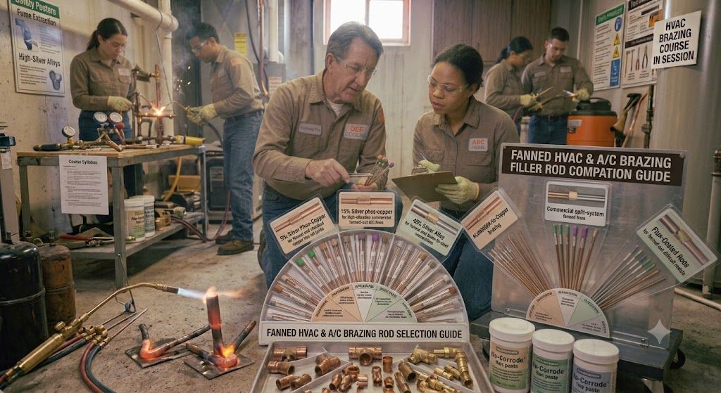 brazing rod selection air conditioning HVAC