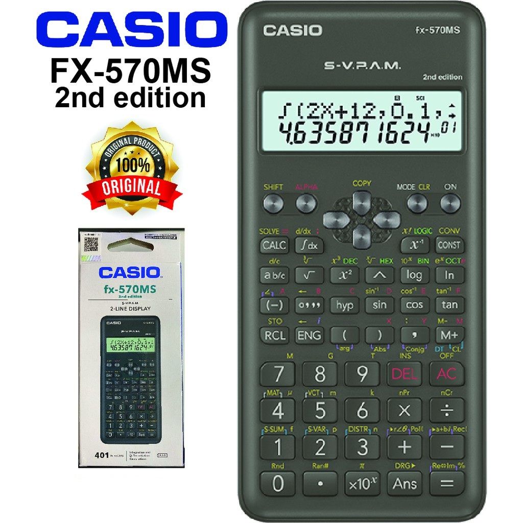 CASIO FX-570 MS SCIENTIFIC CALCULATOR 2ND EDITION