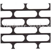 Slotted Holes Hole: 7mm x 26mm  Staggered