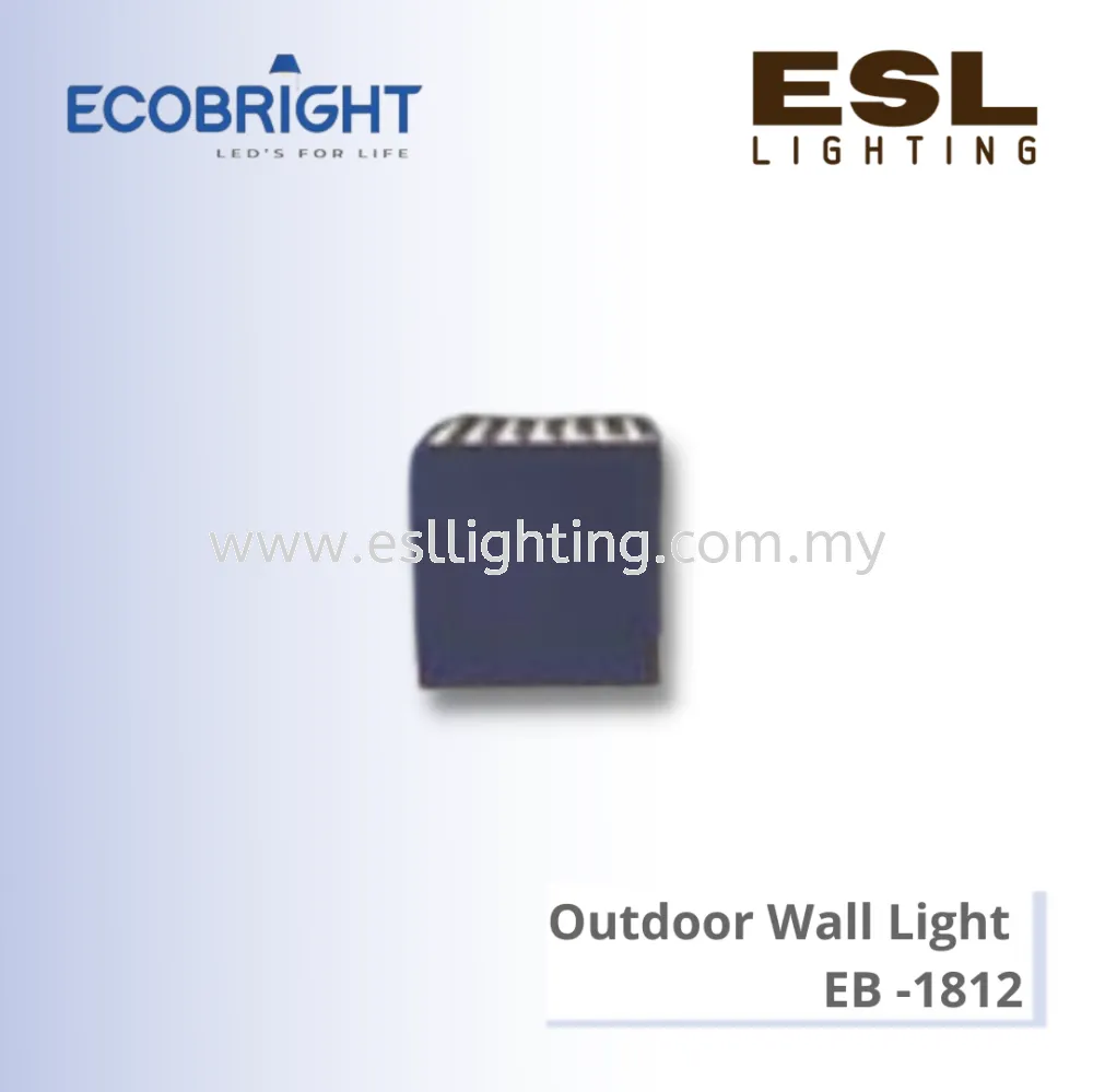 ECOBRIGHT Outdoor Wall Light 3W * 1 - EB-1812 IP54