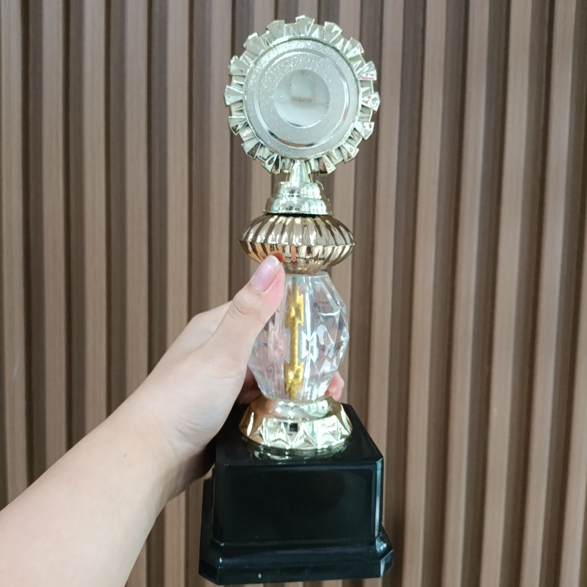 Customized Plastic Trophy with Design Printing Sabah CCS