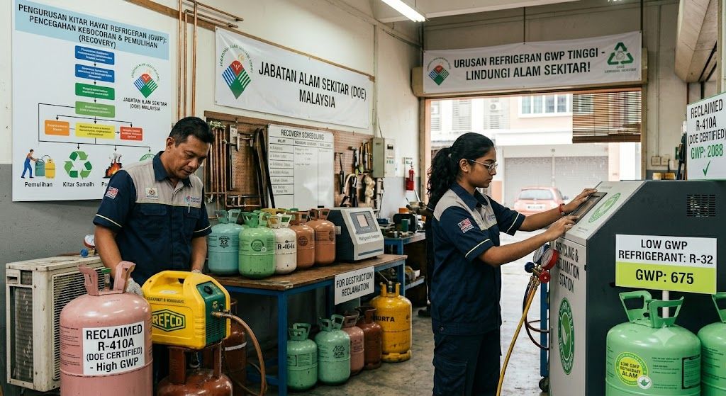 refrigerant recovery GWP reduction Malaysia