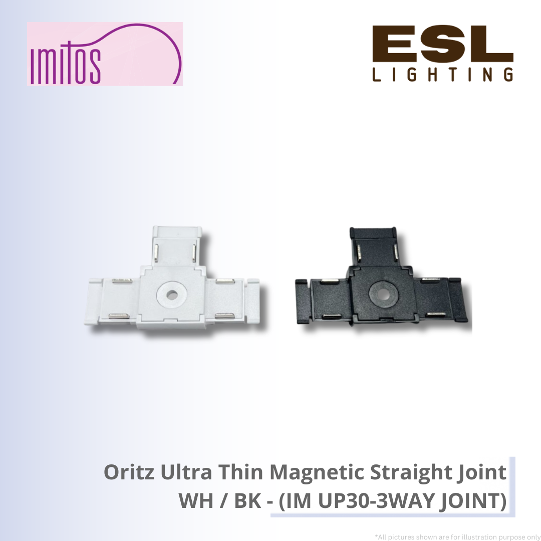 IMITOS Oritz Ultra Thin Magnetic Straight Joint WH / BK - IM UP30-3WAY JOINT