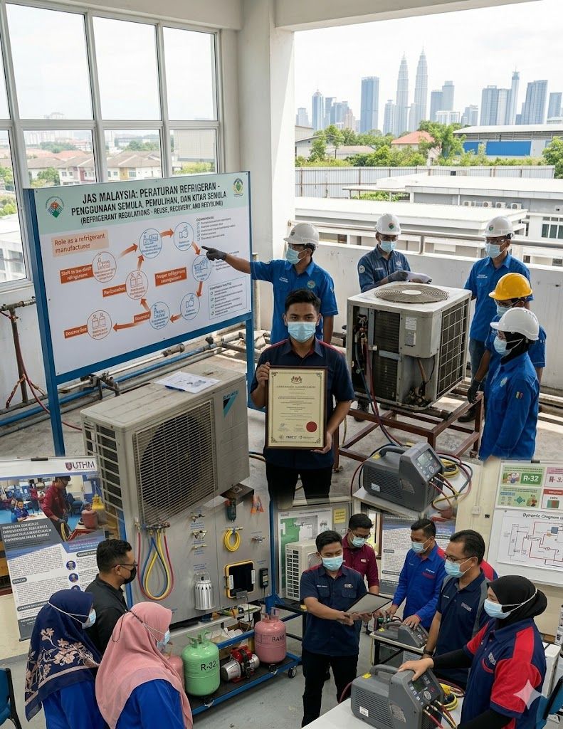 refrigerant technician training Malaysia JAS
