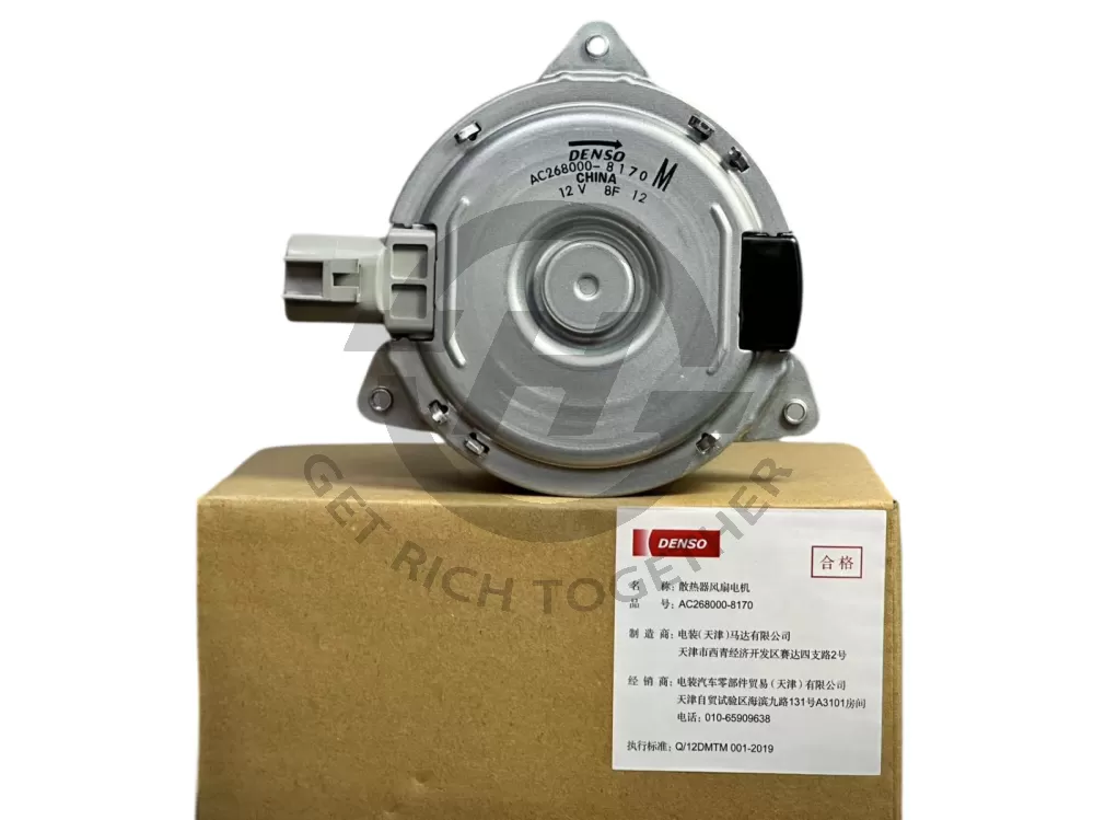 DENSO FAN MOTOR AC268000-8170 M OEM 16363-0Y040 16363-0Y050 FOR TOYOTA VIOS NCP150 2013-2019