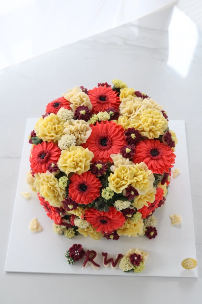 Flower Garden Buttercream Cake