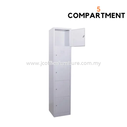 5 Door Compartment Steel Locker