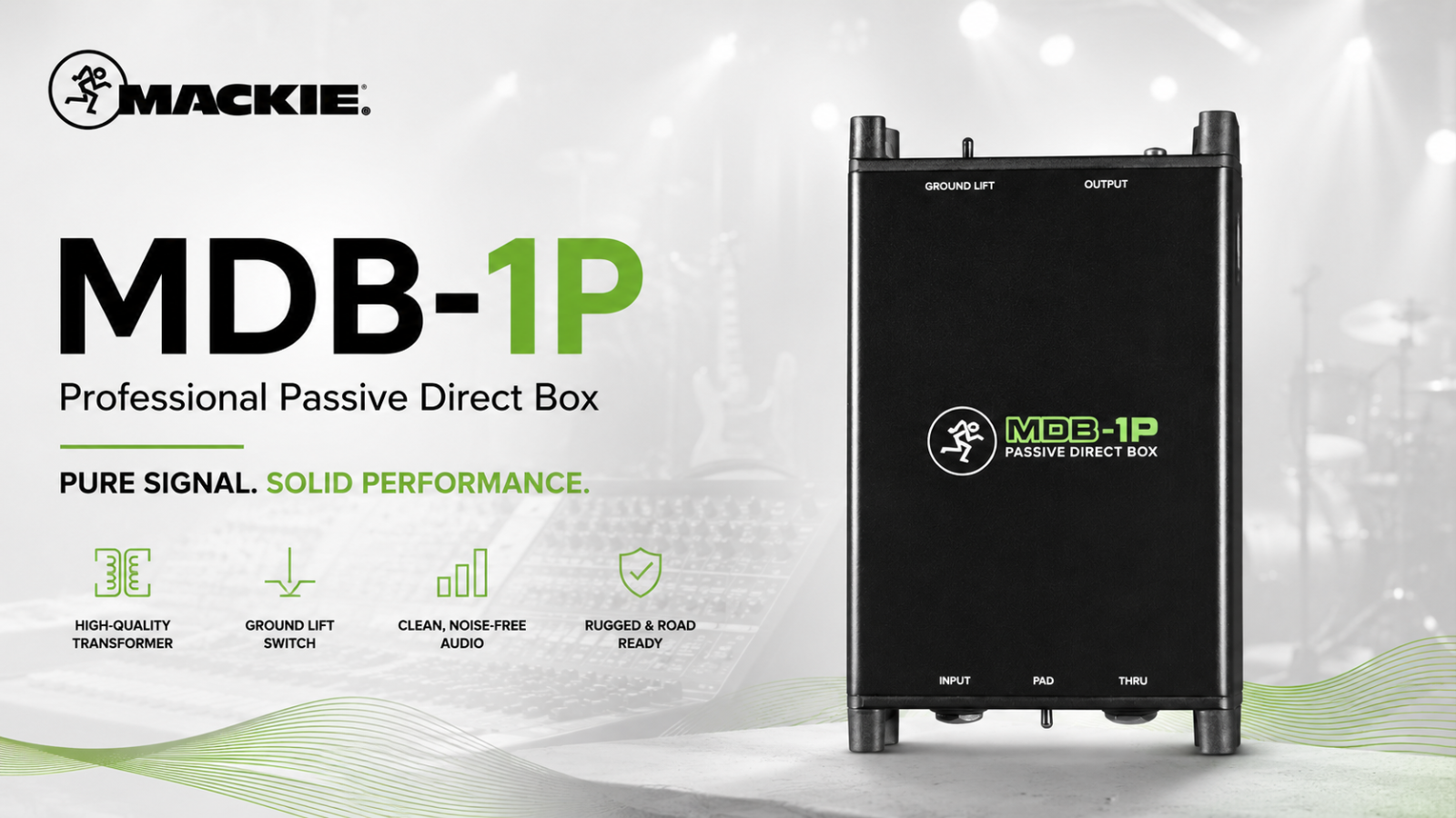 Mackie MDB-1P Kotak Direct Pasif Profesional