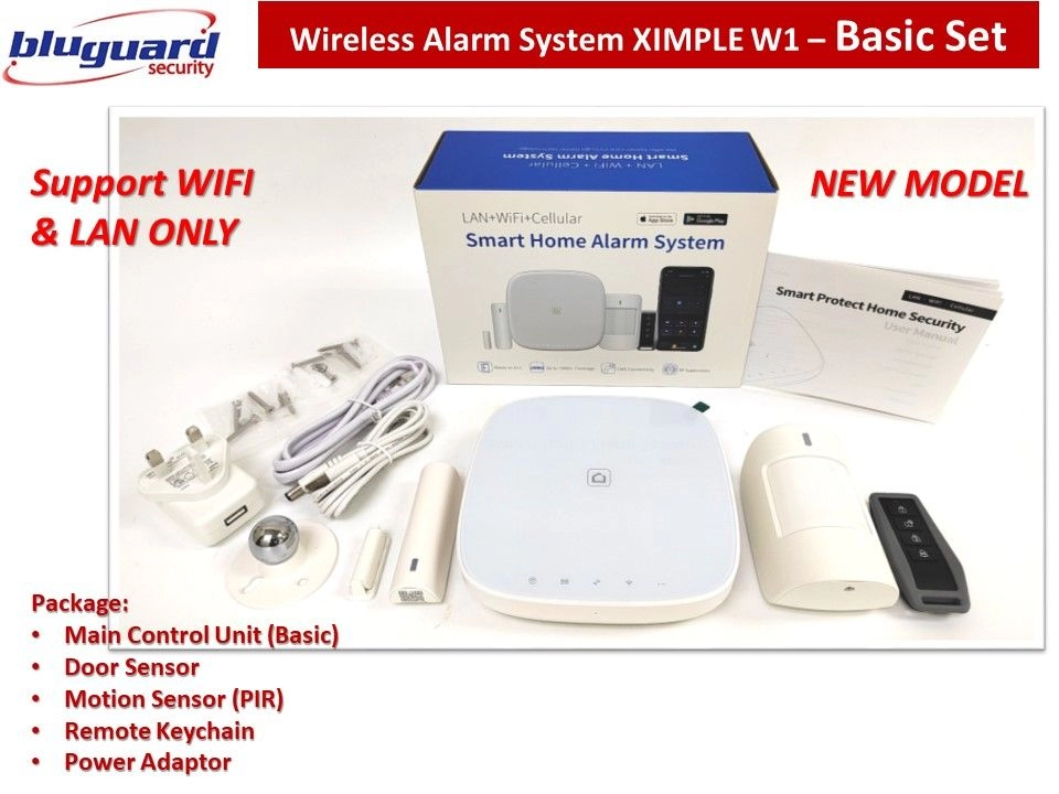Bluguard Ximple W1 Wireless Alarm System