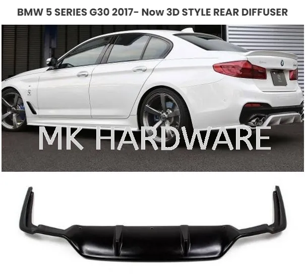 BMW 5 SERIES G30 2017- Now 3D STYLE REAR DIFFUSER