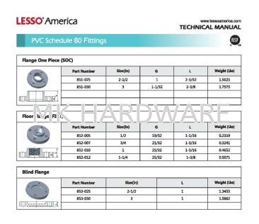 LESSO ( FLANGE )