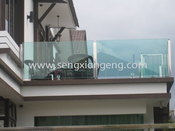 Stainless Steel Canopy Fencing With Tempered Glass Stainless Steel Fencing Stainless Steel  Johor Bahru JB Electrical Works, CCTV, Stainless Steel, Iron Works Supply Suppliers Installation  | Seng Xiang Electrical & Steel Sdn Bhd