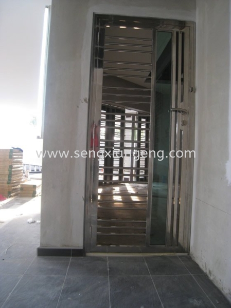 Stainless Steel Front Door Stainless Steel Door Stainless Steel  Johor Bahru JB Electrical Works, CCTV, Stainless Steel, Iron Works Supply Suppliers Installation  | Seng Xiang Electrical & Steel Sdn Bhd