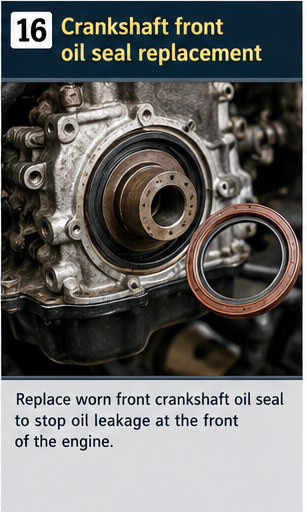 Crankshaft Front Oil Seal Replacement