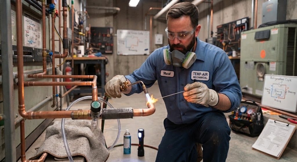 refrigeration copper line brazing best practices