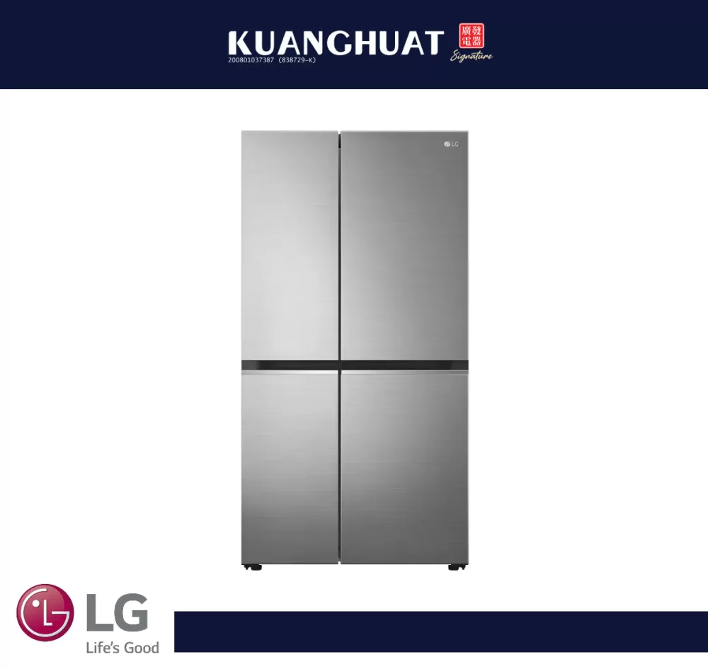 LG 694L Side-by-Side Fridge in Silver Finish GC-B257SLVL