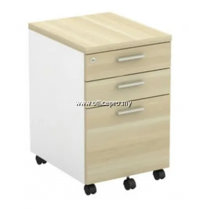 Mobile Pedestal 2 Drawer 1 Filing (2D1F) Klang IPB-YMP 3 