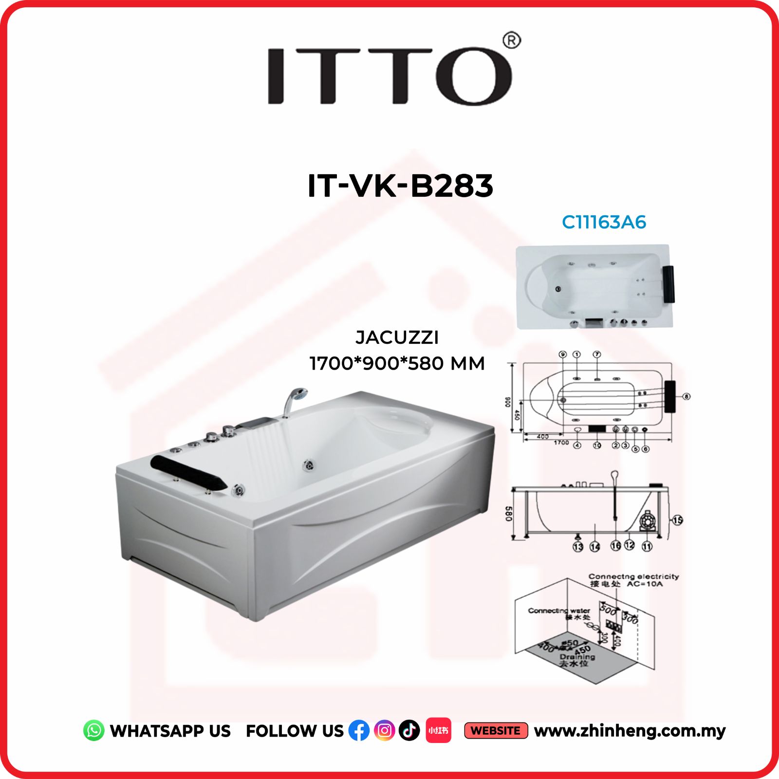 ITTO JACUZZI  IT-VK-B283