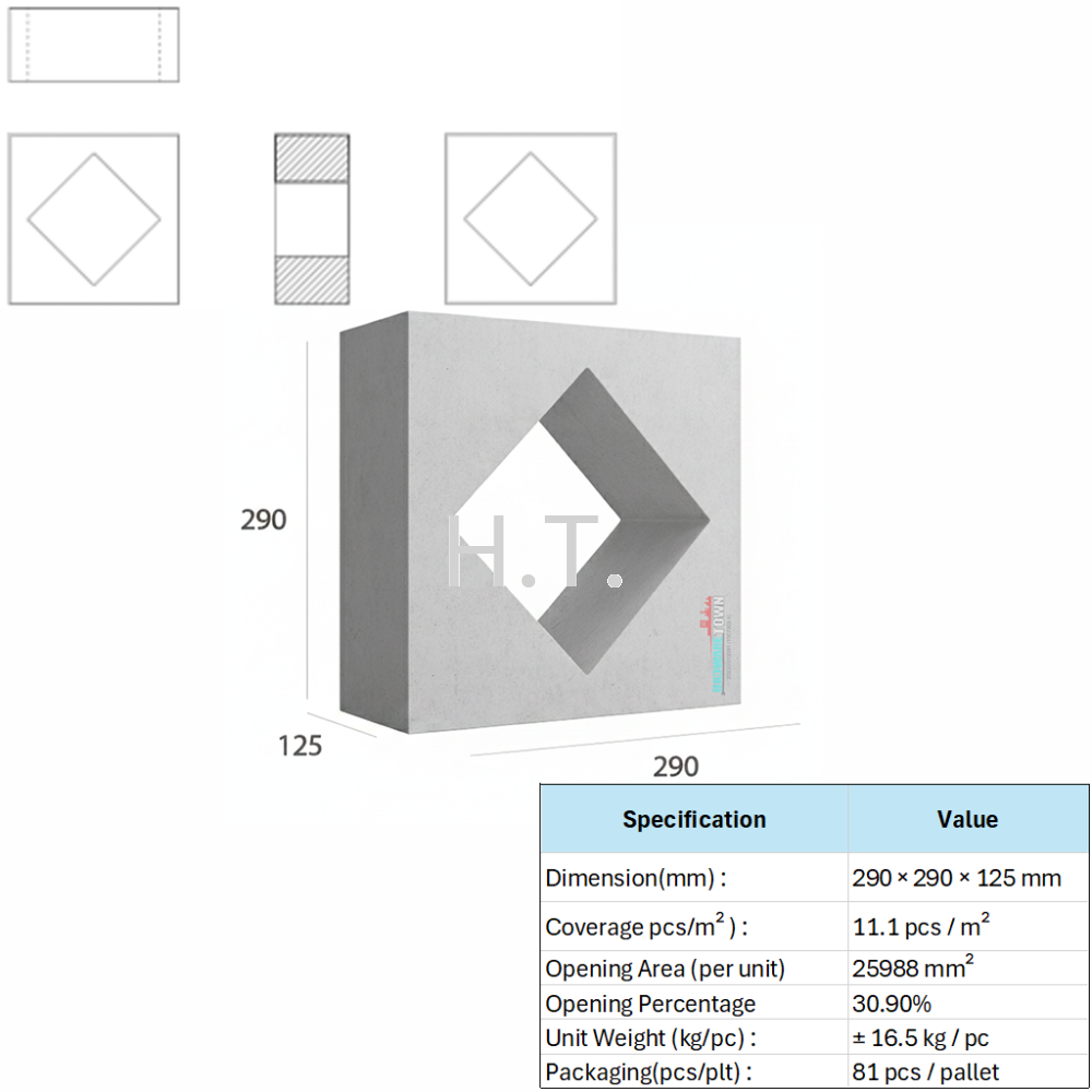 VENTILATION BLOCK VB-306.125