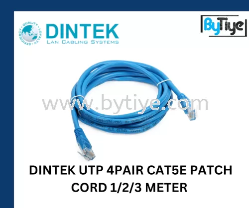 DINTEK UTP 4PAIR CAT5E PATCH CORD 1/2/3 METER 