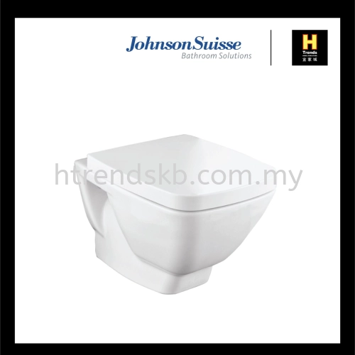 Johnson Suisse Bergamo Square Wall Hung WC  (WBSDBQ010WW)