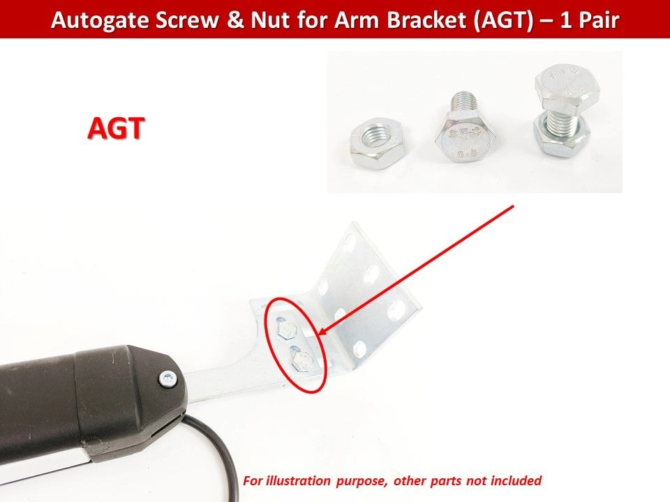 Autogate Screw & Nut for Arm Bracket