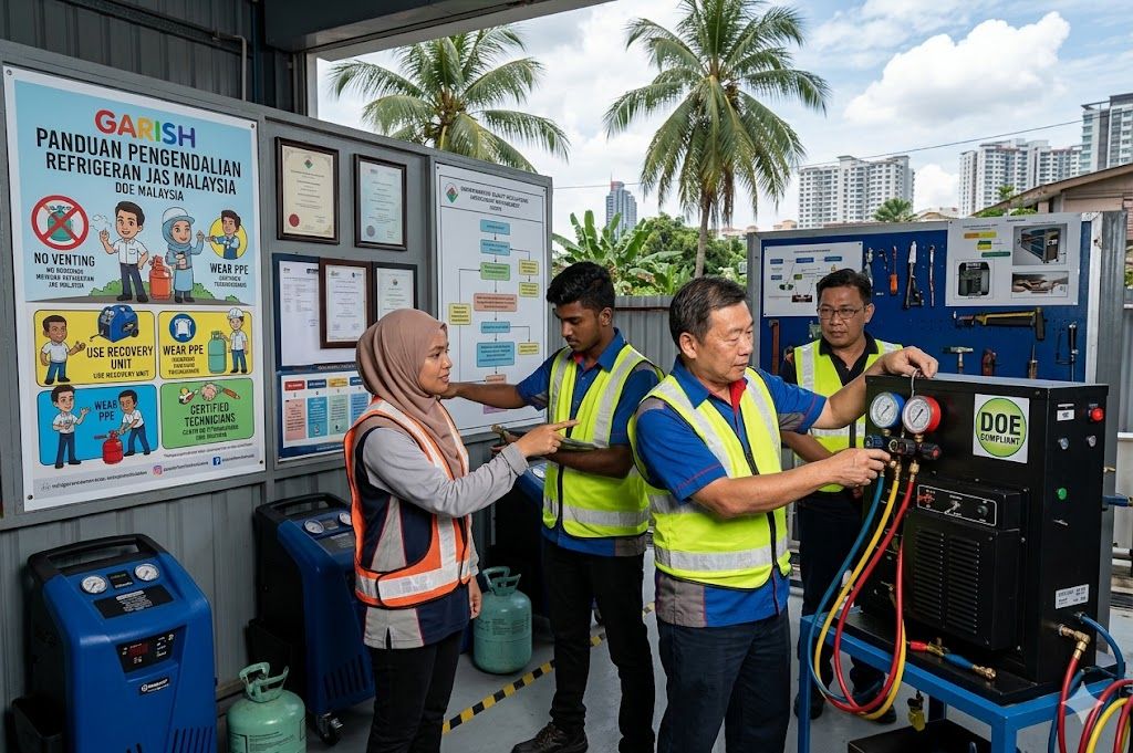 refrigerant safety guidelines Malaysia DOE