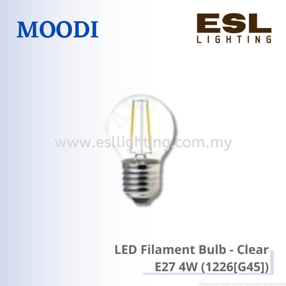 MOODI LED Filament Bulb E27 4W - 1227(G45)