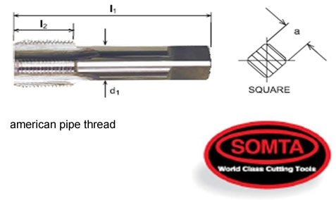 Short Hand Tap (NPS) - HSS Hand Tap Tooling Johor Bahru, JB, Malaysia Supply Suppliers | Best Line Tooling Sdn Bhd