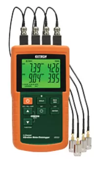 Extech VB500: 4-Channel Vibration Meter/Datalogger