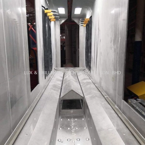 Stainless Steel Cyclone Powder Coating Spray Booth