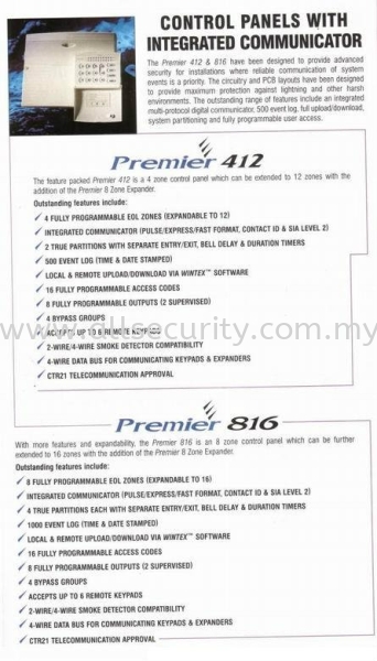 Premier 412  Texecom     Manufacturer, Supplier, Supply, Supplies | AST Automation Pte Ltd