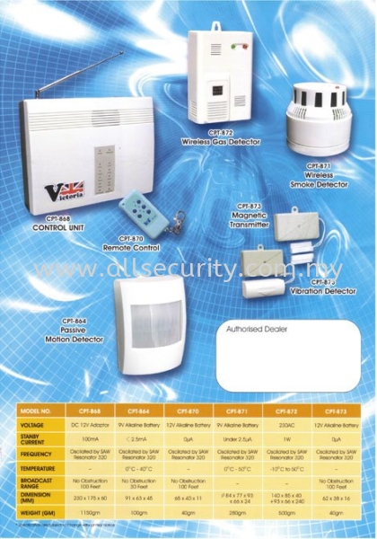 VICTORIA WIRELESS 8 Zones  Wireless Alarm System Burglary Alarm System Singapore, Johor, Senai, Selangor, Seremban, Malaysia Manufacturer, Supplier, Supply, Supplies | AST Automation Pte Ltd