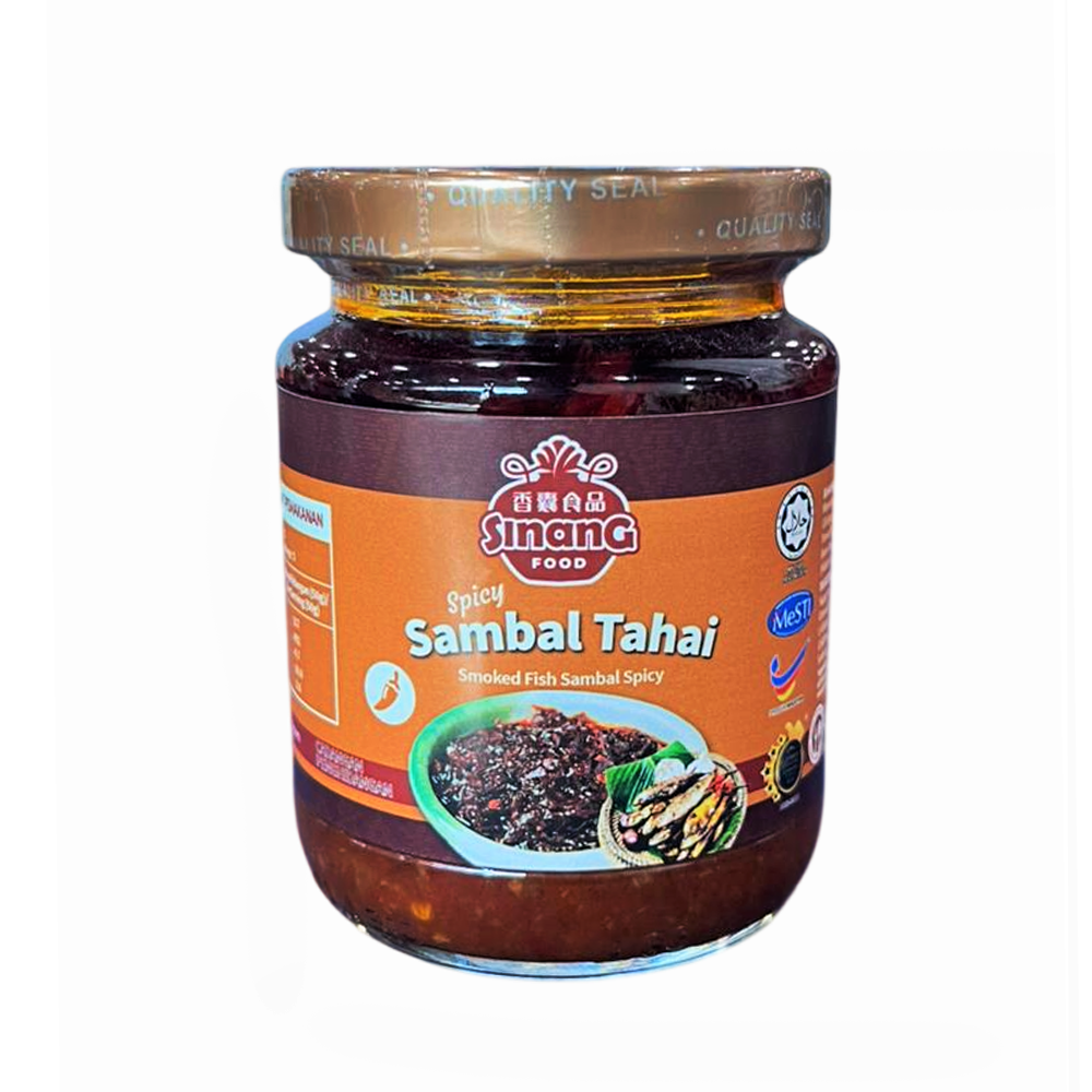 Sinang Food Spicy Sambal Tahai / Smoked Fish Sambal Spicy 250g