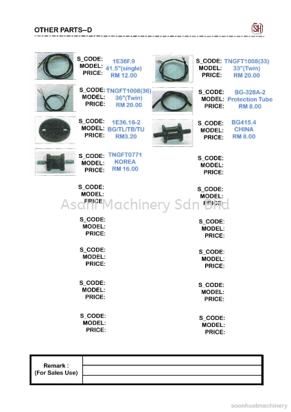 Spare Part BL/TL/TU/TB-33/43 Brush Cutter Spare Part Johor Bahru (JB), Malaysia Supplier, Rental, Supply, Supplies | Asahi Machinery Sdn Bhd