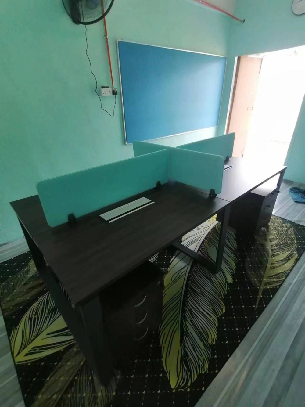 Office Workstation of 4 | Acadia Office Table Workstation | Workstation with Board Partition | Office Furniture | Office Table | Penang | KL | Cheras | Kulim | Lunas | Kedah | Taiping | Ipoh | Perak | Pahang | Kuantan | Teluk Intan