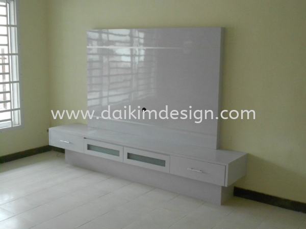 Kabinet TV 005 TV Wall Design Kulai Johor Bahru JB Design | Daikim Design