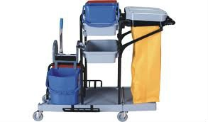 Janitor Cart c/w double bucket