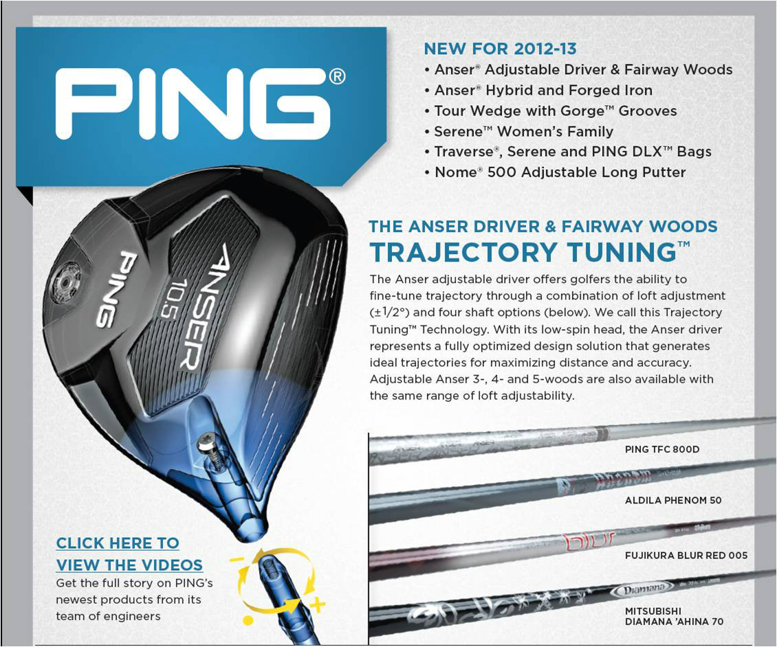 PING Mens Anser Left Hand Drivers