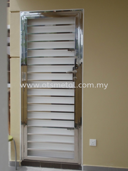 SSD007 Stainless Steel Door Johor Bahru (JB) Design, Supplier, Supply | OTS Metal Works