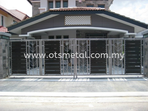 MMG002  Metal Main Gate (Grill) Johor Bahru (JB) Design, Supplier, Supply | OTS Metal Works