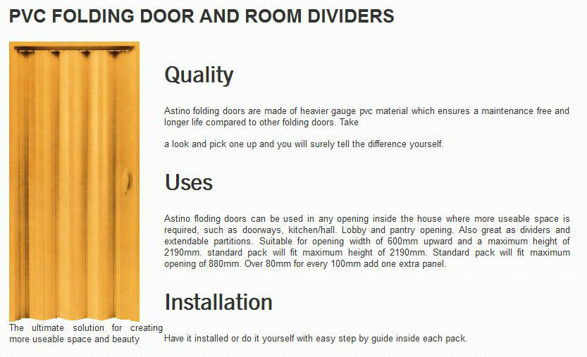 PVC Folding Door