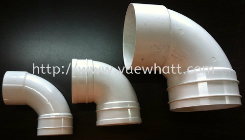 Sweep Bend / Elbow (90 Degrees) UPVC Pipes and Fittings Johor Bahru JB Malaysia Supply & Wholesale | Yue Whatt Trading Sdn Bhd