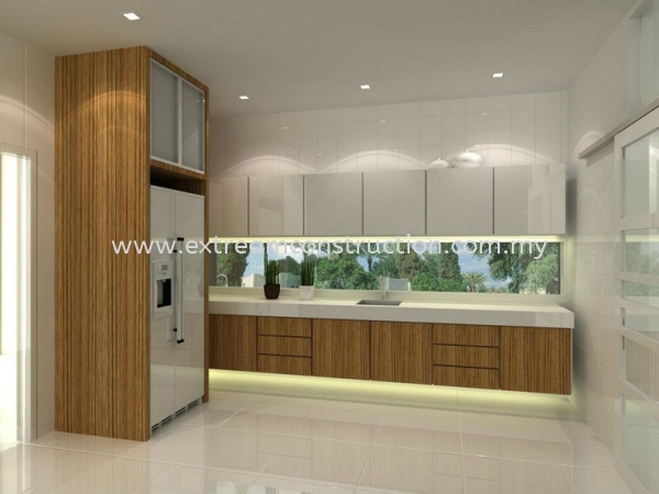  Kulai Bungalow House Dry Kitchen Design Johor Bahru JB Malaysia Interior Design, Exterior Design, Construction, Renovation | Extream Home Decor Sdn Bhd