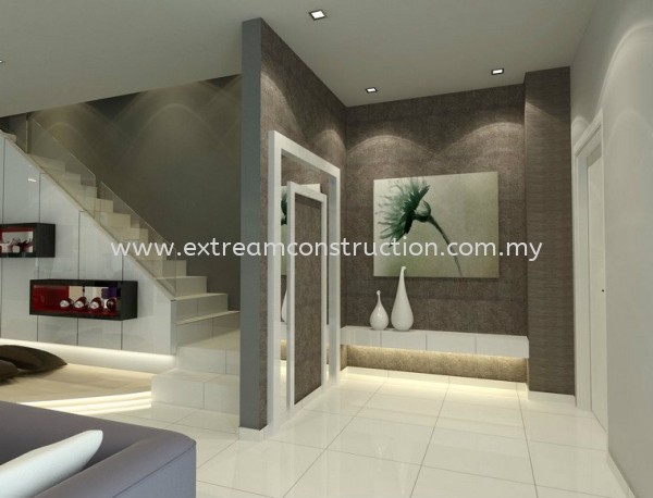  Taman Flora Villa Foyer Design Johor Bahru JB Malaysia Interior Design, Exterior Design, Construction, Renovation | Extream Home Decor Sdn Bhd